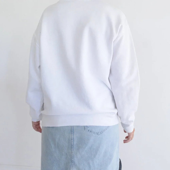 Vintage Jerzees White Great Grandma Colourful Butterfly Crewneck Sweater M - Picture 3 of 12